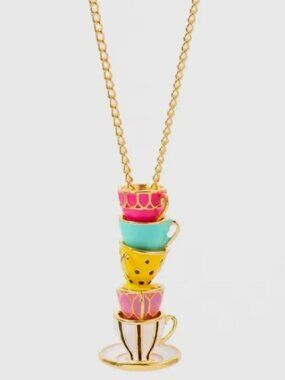 ✨ModCloth Alice Teacups Necklace